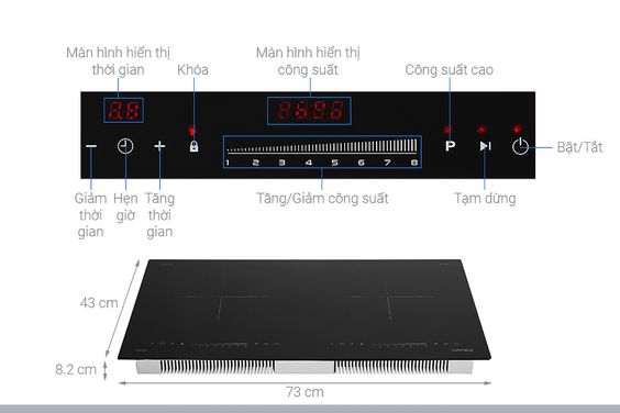 Bếp điện từ đôi lắp âm Hafele HC-I2732A an toàn tuyệt đối